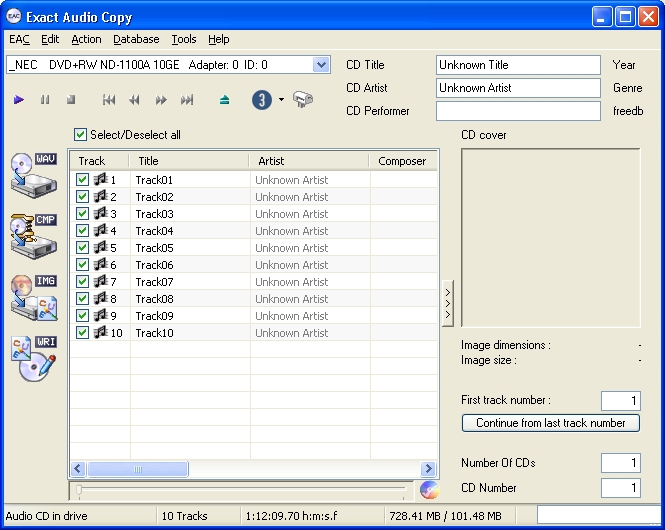 Exact Audio Copy Copy CDs